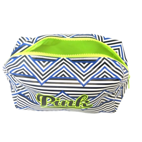 Victoria's Secret PINK BEAUTY PINK Nation Spring Break Aztec Cosmetic Makeup Bag - Picture 2 of 3
